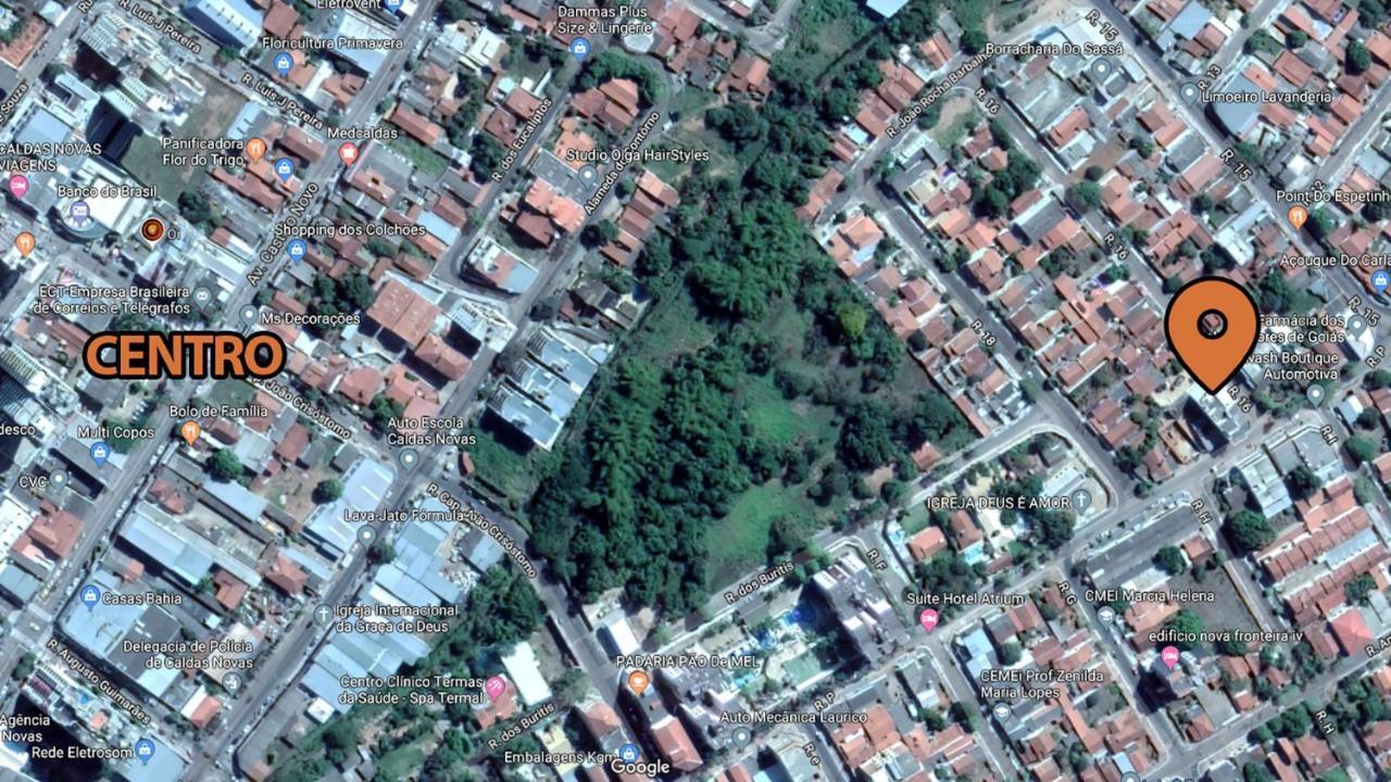 Flat bem legal Caldas Novas Bagian luar foto